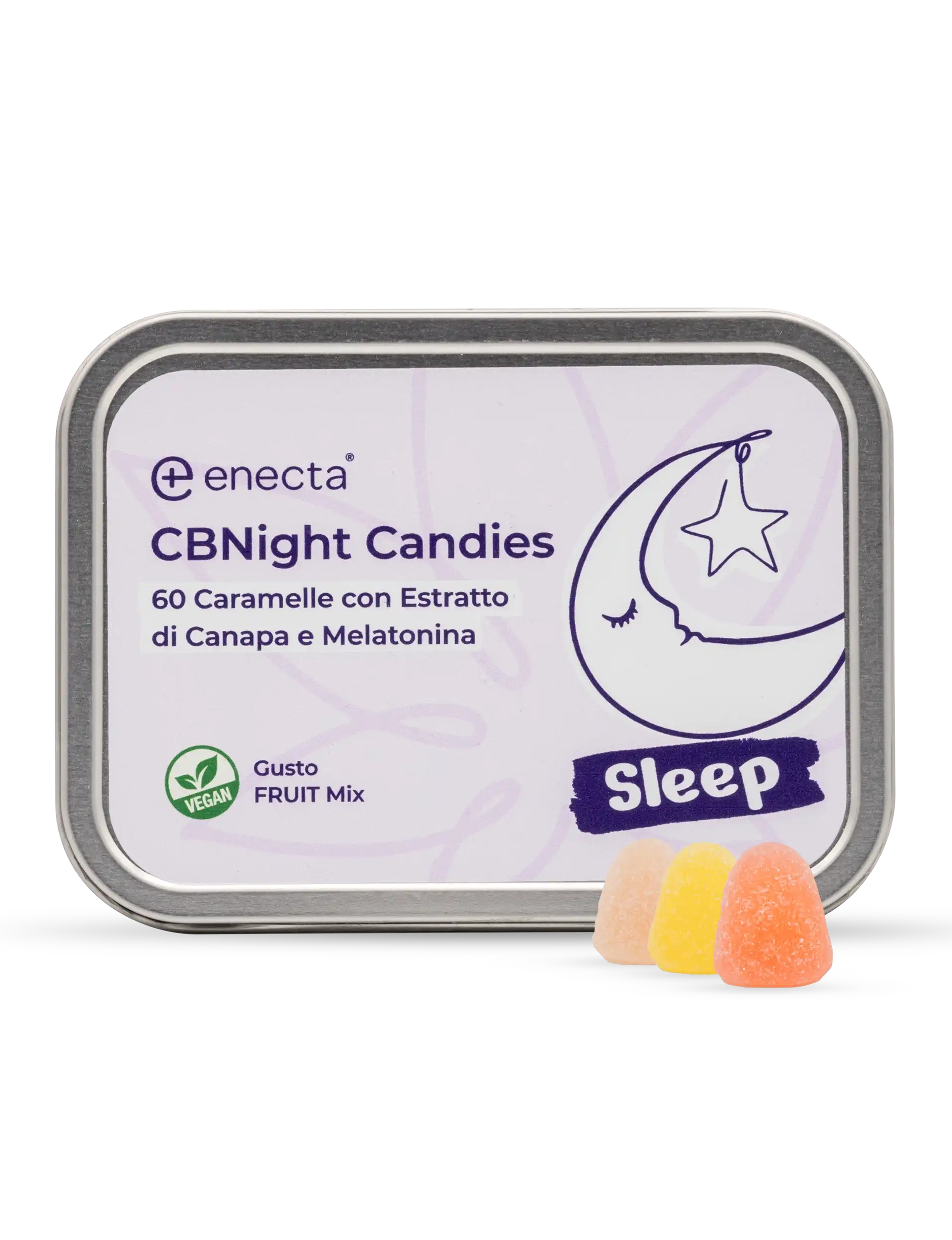 Caramelle per dormire, con CBD, CBN e melatonina