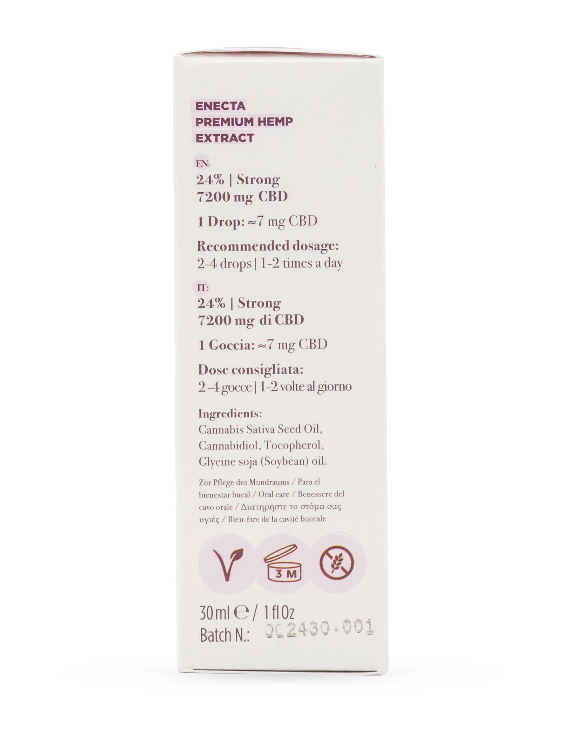 CBD 24% oil (2400mg) - 10ml | enecta.com – Enecta Farm