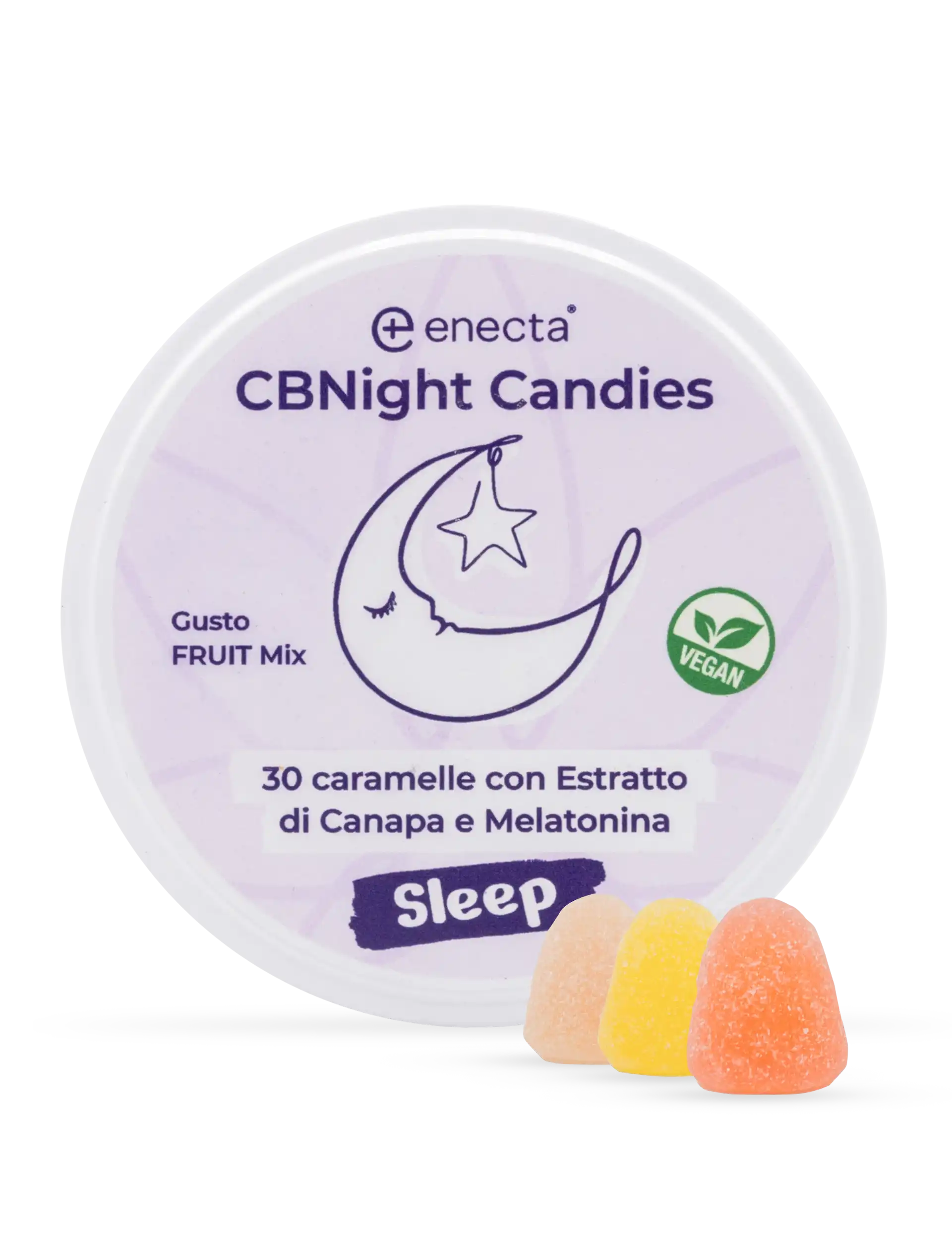 Caramelle per dormire, con CBD, CBN e melatonina